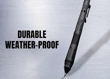 9-in-1 Multi-Function Writing Pen with LED Torch Screwdriver Whistle Great Gift