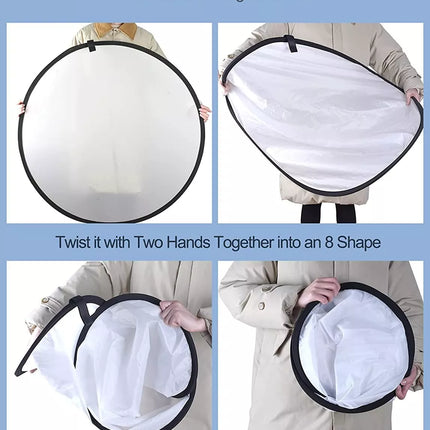 EMART Softbox Lighting Kit 60x60cm E27 Socket with Reflectors, Portable