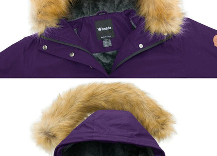 Womens Jacket Waterproof Winter Coat Ski Snowboarding Size L Wantdo