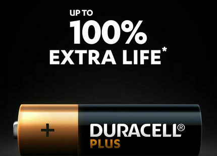 Duracell Plus Alkaline AA Batteries - Pack of 4