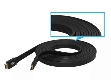 High Speed HDMI Cable Videk Pro Series Flat HDMI 1.4 4K Compatible - 2 Meters 8K