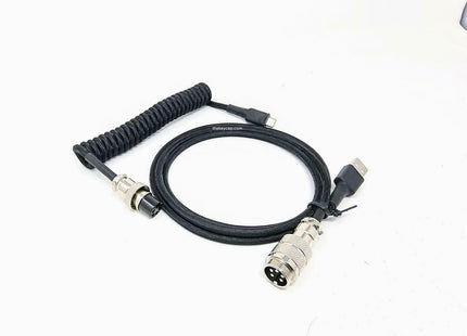 TKC - Techflex GX16 Aviator Coil Cable USB-C For Mechanical Keyboards