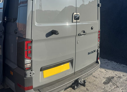 For VW Crafter Rear Light Guards Hammerite Ultimate Matte Black (2018-2025) | Tail Light Protectors | Van-X
