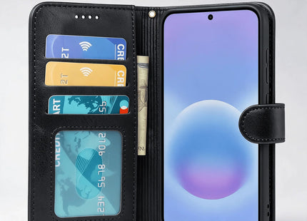 Samsung Galaxy A34 Book Flip Case Leather Wallet