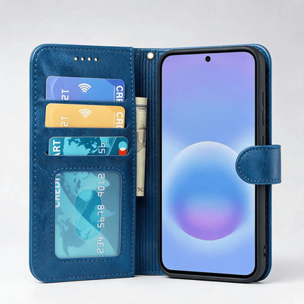 Samsung Galaxy S23 Series Book Flip Case Leather Wallet