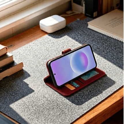 Samsung Galaxy A34 Book Flip Case Leather Wallet