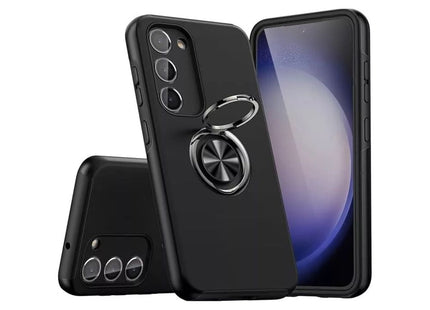 Samsung Galaxy A13 4G Ring Holder Case Black Kickstand