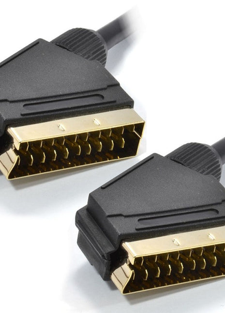 The Electronics Hub Scart Cable Gold Plated, All 21 Pins