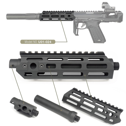 Action Army AAP01 SMG Handguard - Black