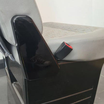 For VW T6 Twin Seat Hinge Caps + Arm rest Styling Caps Piano Black Interior Styling
