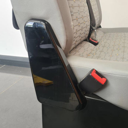 For VW T5, T5.1 Twin Seat Hinge Caps + Arm rest Styling Caps Piano Black Interior Styling