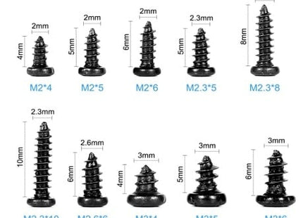DroneBuildr Philips Self Tapping Screw Set 500pc (M2, M2.3, M2.6, M3)