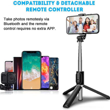 Selfie Stick with Built in Anti Shake Tripod VD-SS02