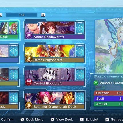 Shadowverse Champion's Battle Nintendo Switch