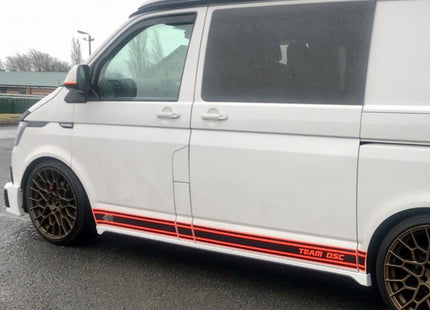 For VW T5, T5.1 SWB Side Skirts Candy White Plastic Painted and Ready to Fit