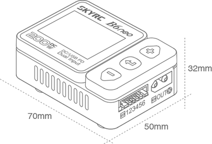 SkyRC B6neo 2 DC 300W 15A PD Lipo Balance Charger