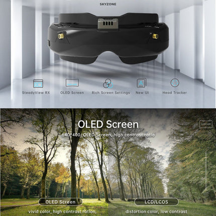 Skyzone SKY02O OLED 5.8GHz FPV Goggles