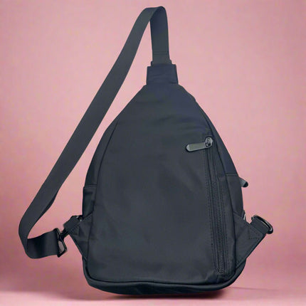 Dog Walking Sling Backpack - Black
