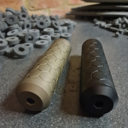 Sniper Mechanics HEXX suppressor XL (Black / FDE)