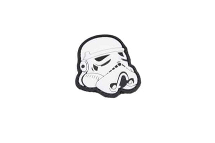 Star Wars Stormtrooper Helmet Velcro Morale Patch (White/Black)