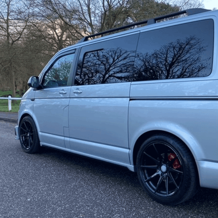 For VW T5, T5.1 SWB Side Skirts Reflex Silver Plastic Painted and Ready to Fit