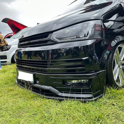 For VW T5.1 Transporter Front Sportline Spoiler and Splitter – T5-X Styling, Painted & Ready to Fit