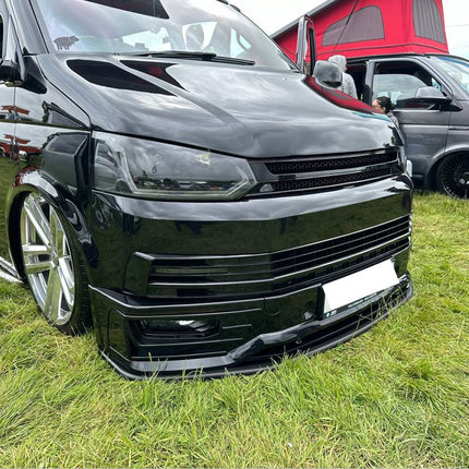 For VW T6 Transporter Front Sportline Spoiler and Splitter –  Painted & Ready to Fit | Front End Upgrade