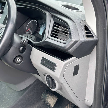 For VW T6.1 Transporter Dashboard Upgrade Van-X – Premium 4-Piece Gloss Black Lower Dash Trim & Door Card Set