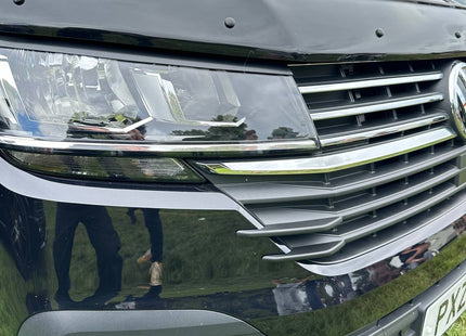 For VW T6.1 Front Grille Side Fins – Textured Black Finish (Set of 4) | Van-X