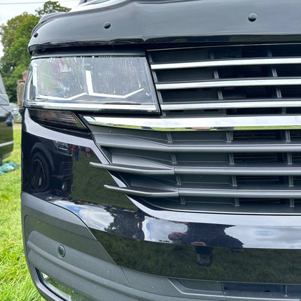 For VW T6.1 Front Grille Side Fins – Textured Finish (Set of 4) | Van-X Styling Upgrade