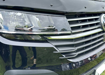 For VW T6.1 Front Grille Side Fins – Textured Black Finish (Set of 4) | Van-X