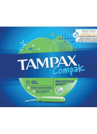 6 x Tampax Compak Super Tampons With Applicator X18