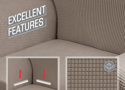 Sofa Cover 1 Seater Stretch Slipcover 80-120cm Elastic Protector TAOCOCO