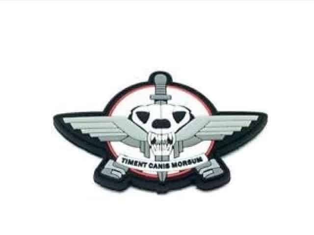 Timent Canis Morsum 'Fear the bite' morale patch (White)