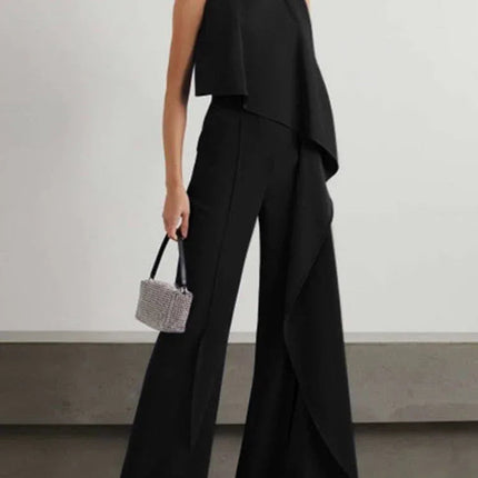 Trendy Women's Zipper Jumpsuit in Solid Colors - Comfy Polyester Romper for Stylish Outings