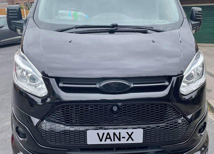 For Ford Transit Custom MK1 Honeycomb Front Grille Gloss Black (2012–2018) | Van-X