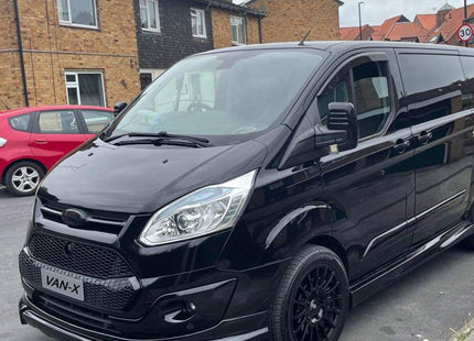 For Ford Transit Custom MK1 Honeycomb Front Grille Gloss Black (2012–2018) | Van-X