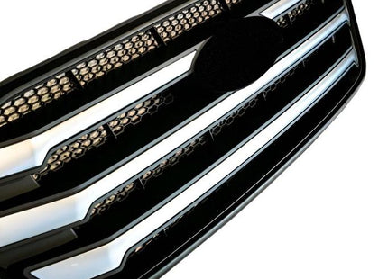 For Ford Transit Custom Front Grille 2018-2023 | Matte Black Pre-Painted Styling Upgrade | Van-X