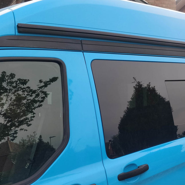 For Ford Transit Custom High-Roof Campervan Black Awning Rails – Drive-Away & Reimo Compatible | Van-X
