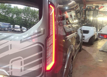 For Ford Transit Custom MK1 LED Rear Tail Lights – Smoked Lenses & Sequential Indicators | Van-X