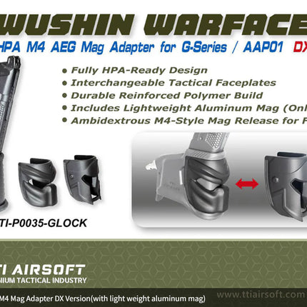 TTI G-series / AAP01 HPA M4 Mag Adapter DX Version (with light-weight aluminium mag)
