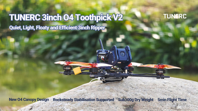 TuneRC DJI O4 Pro/ Lite Air Unit Mount V2 (PETG+Screw Bag)