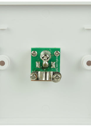 AV:Link Single Plastic TV Aerial Coaxial Wall Plate White