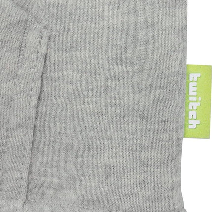 Twitch Zip Up Hoodie Gray, Full-Zip Hooded Sweatshirt, Top Hoodie