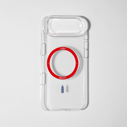Slim Clear iPhone Air Case with Red MagSafe Ring - Gherkin Icon | The Iconic Slim