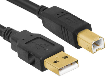 The Electronics Hub USB 2.0 Type-A Male to Type-B Male Cable Gold Plated