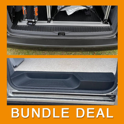 For VW T5, T5.1 V3 Tailgate Threshold Cover + Side Step