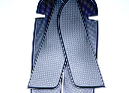 For VW T5/T5.1 Dark Grey Rubber Door Pocket Inserts for Driver & Double Passenger Doors – Van-X