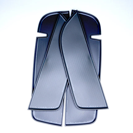 For VW T5/T5.1 Dark Grey Rubber Door Pocket Inserts for Driver & Double Passenger Doors – Van-X