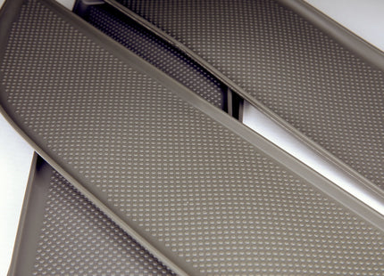 For VW T5/T5.1 Dark Grey Rubber Door Pocket Inserts for Driver & Double Passenger Doors – Van-X